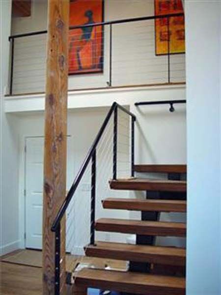 Stairwell Installation — Wooden Stairs Inside a House in Winston-Salem, NC