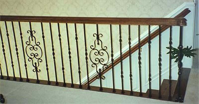 Stairwells — Iron Handrailings of a Stair in Winston-Salem, NC