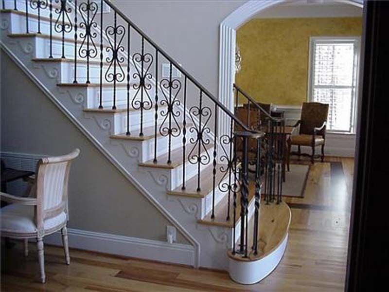 Handrailing Installation — Large Staircase of a Mansion in Winston-Salem, NC