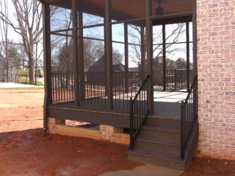 Exterior Metal Railing — Railing of a House with a Staircase in Winston-Salem, NC