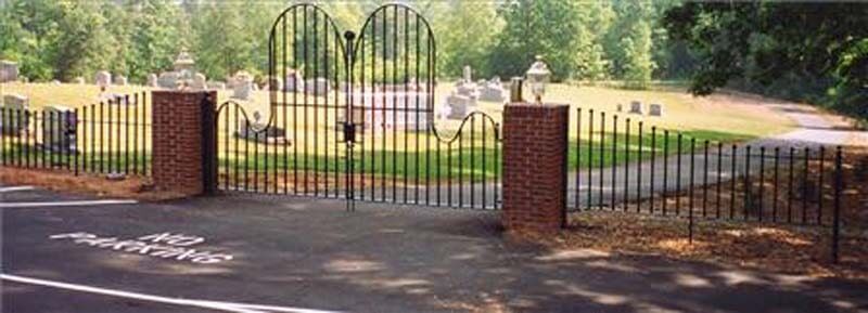 Iron Fences — Curved Design of a Metal Fence in Winston-Salem, NC