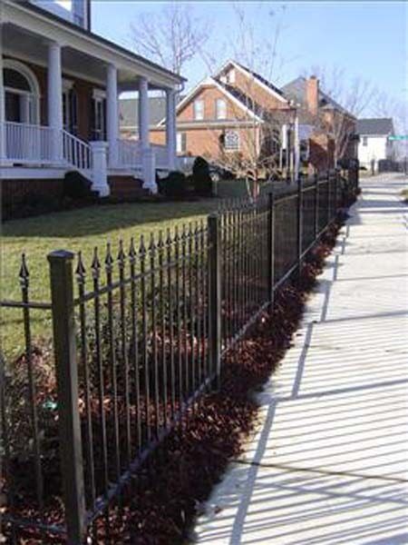 House Fencing — Spiky Fences in a Neighborhood in Winston-Salem, NC