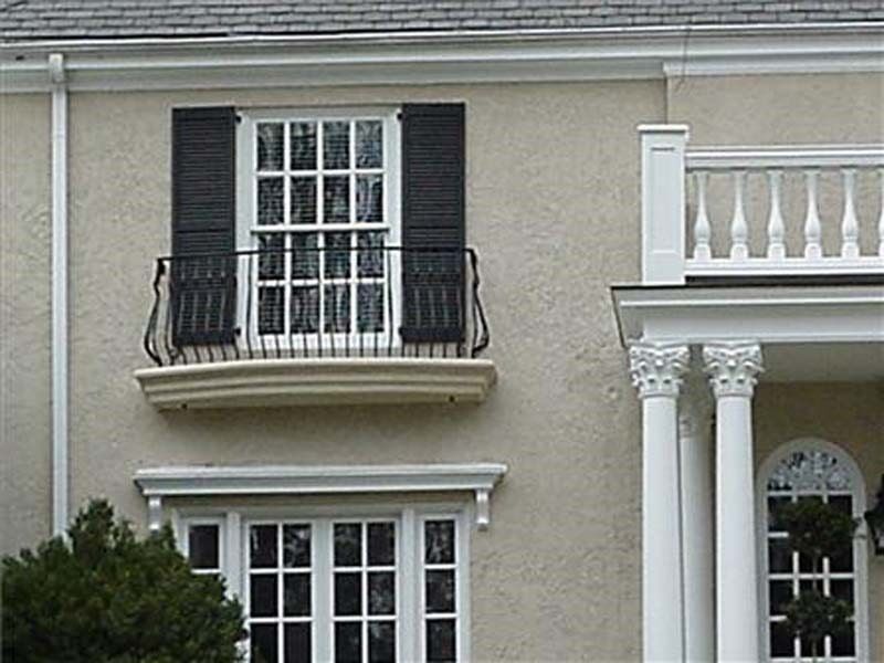 Metal Balcony Designs — Sash Window with a Small Balcony in Winston-Salem, NC