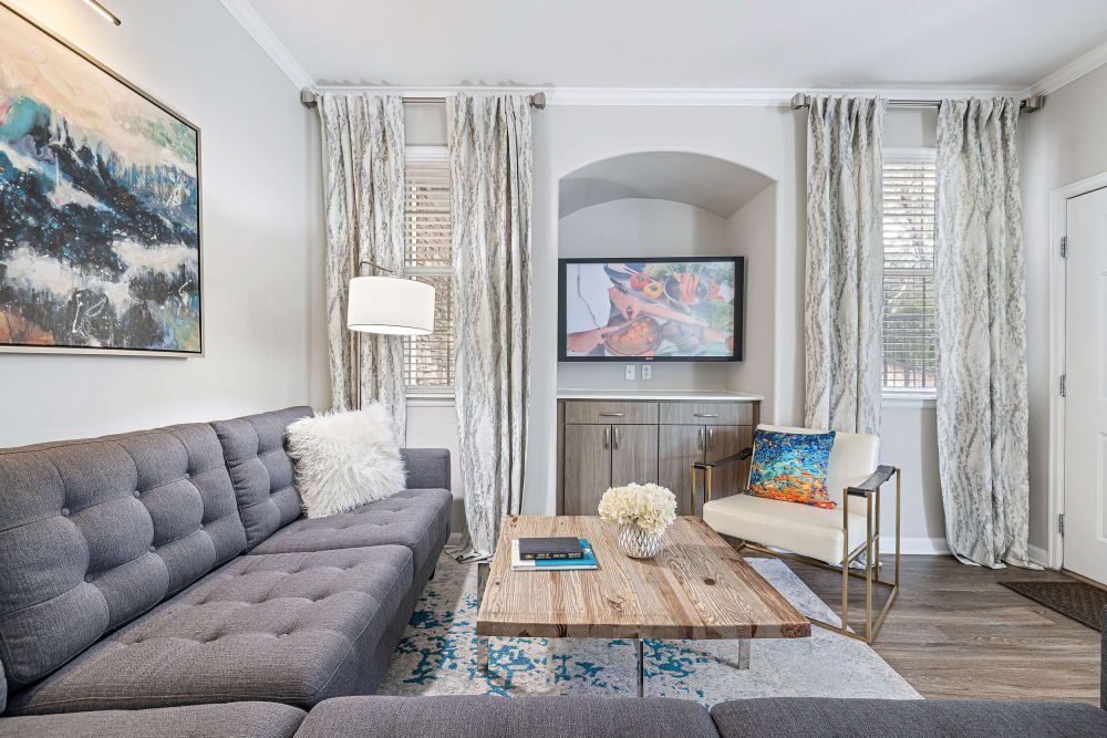 Living room at Marquis Castle Pines in Castle Pines, CO.