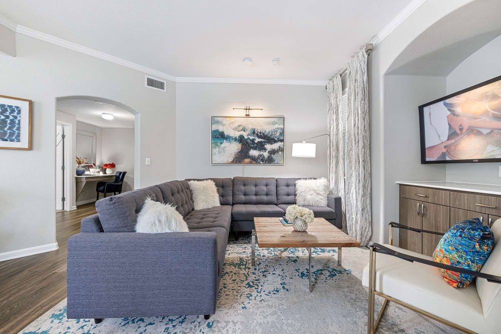 Living room at Marquis Castle Pines in Castle Pines, CO.