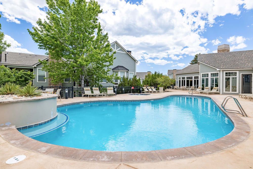 Swimming pool at Marquis Castle Pines in Castle Pines, CO.