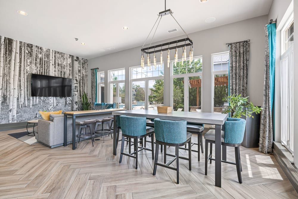 Clubhouse dining area at Marquis Castle Pines in Castle Pines, CO.