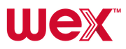 A red wex logo on a white background