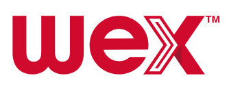 A red wex logo on a white background