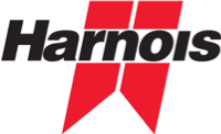 The harnois logo is red and black with a white background.