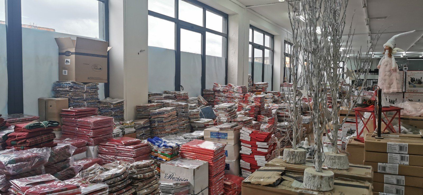 biancheria per la casa natalizia