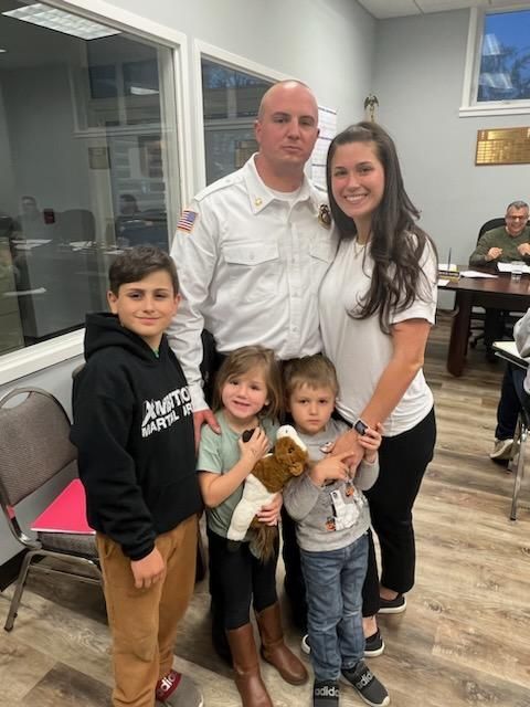 firefighter and his family