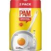 A can of pam seasoning with a spoon in it.