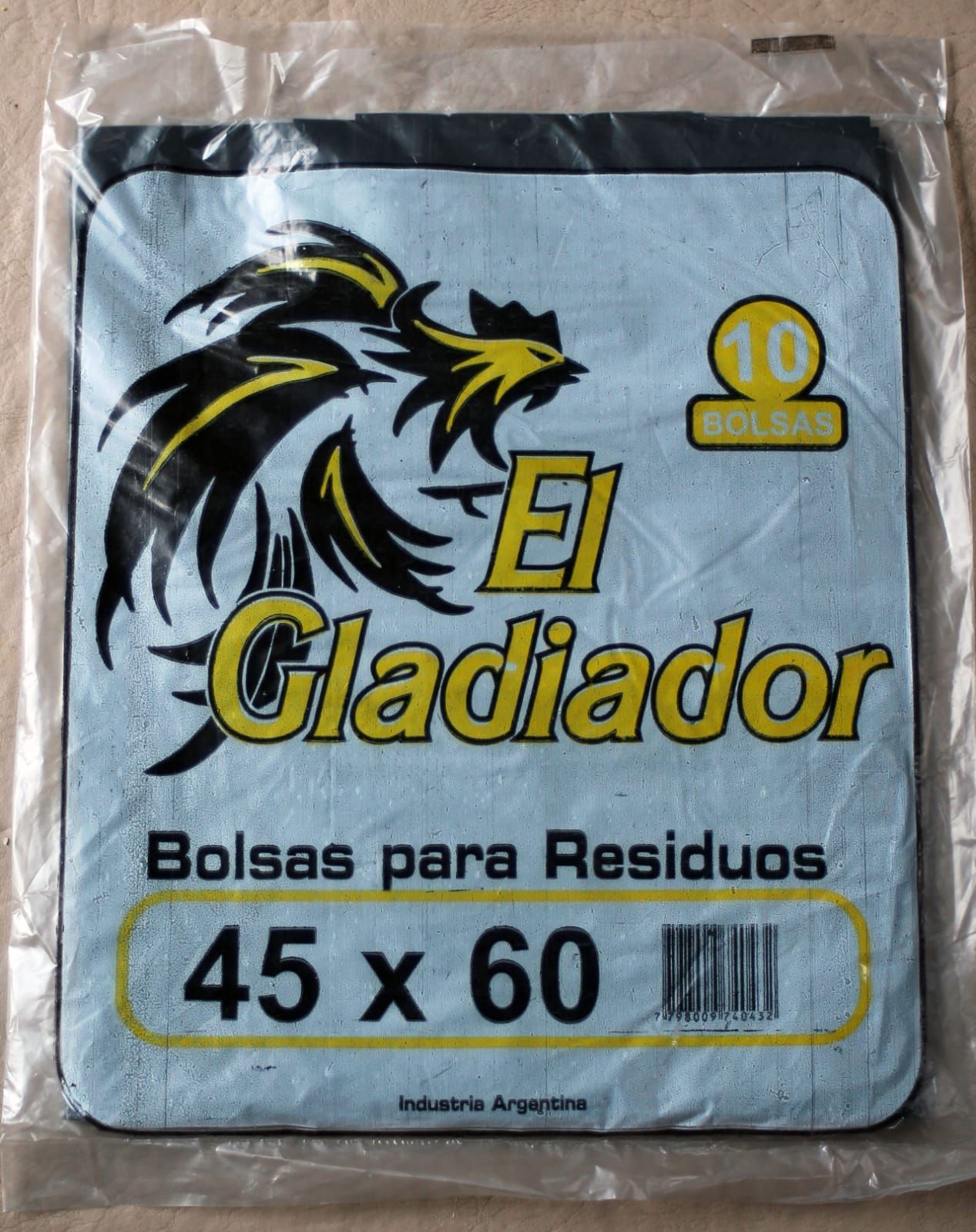 Paquete de bolsas de basura negras de 