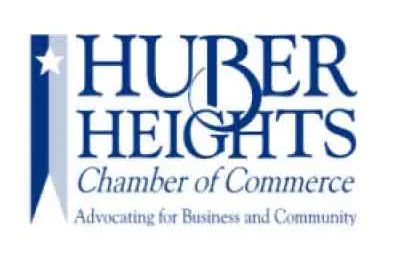 The logo for huber heights chamber of commerce