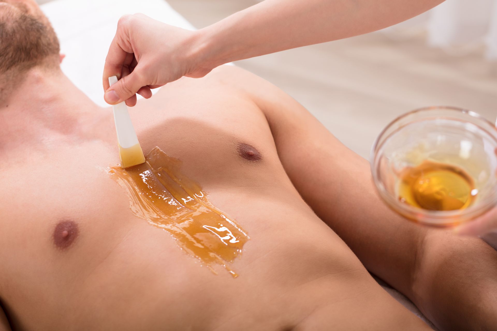 chest hair removal with wax