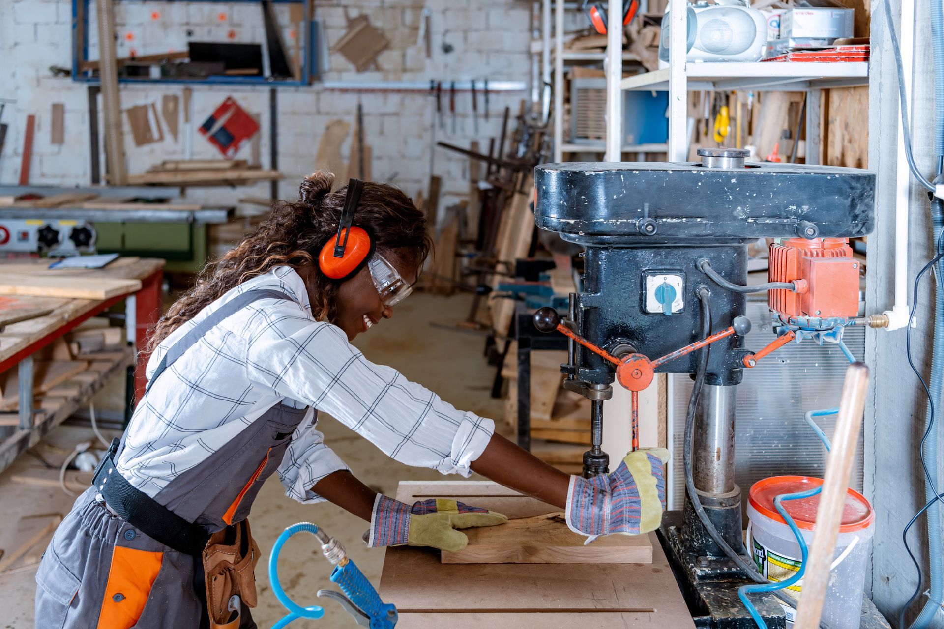 Young Lady Using a Stationary Drill — Olympia Fields. IL — United People's Action Chamber of Commerce, Inc. (UPACC)