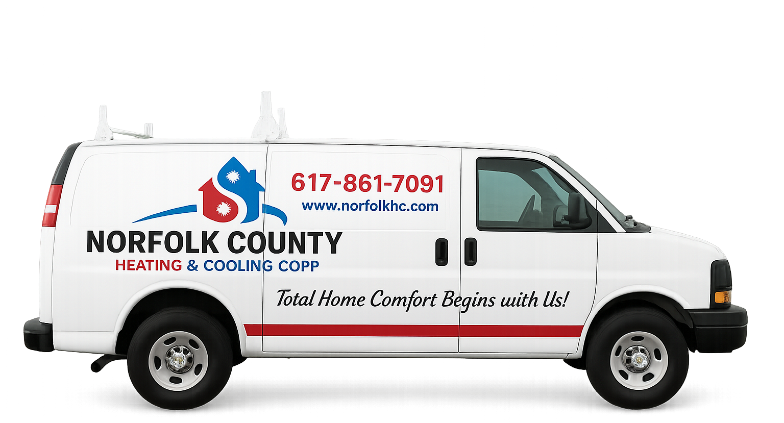 White service van with