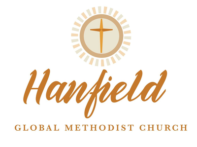 A logo for the hanfield global methodist church