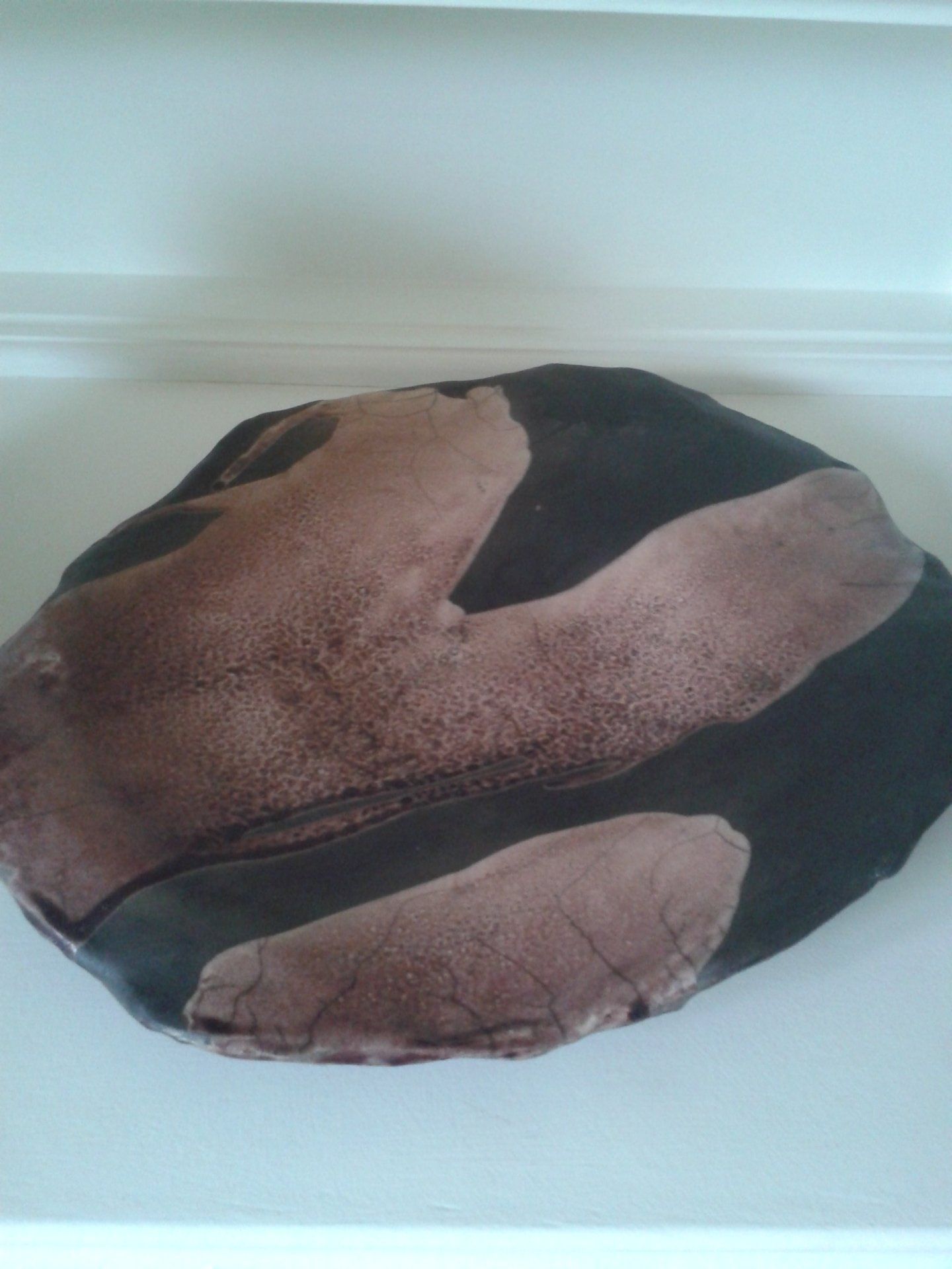 raku gestookte schaal, Elisabeth Baron