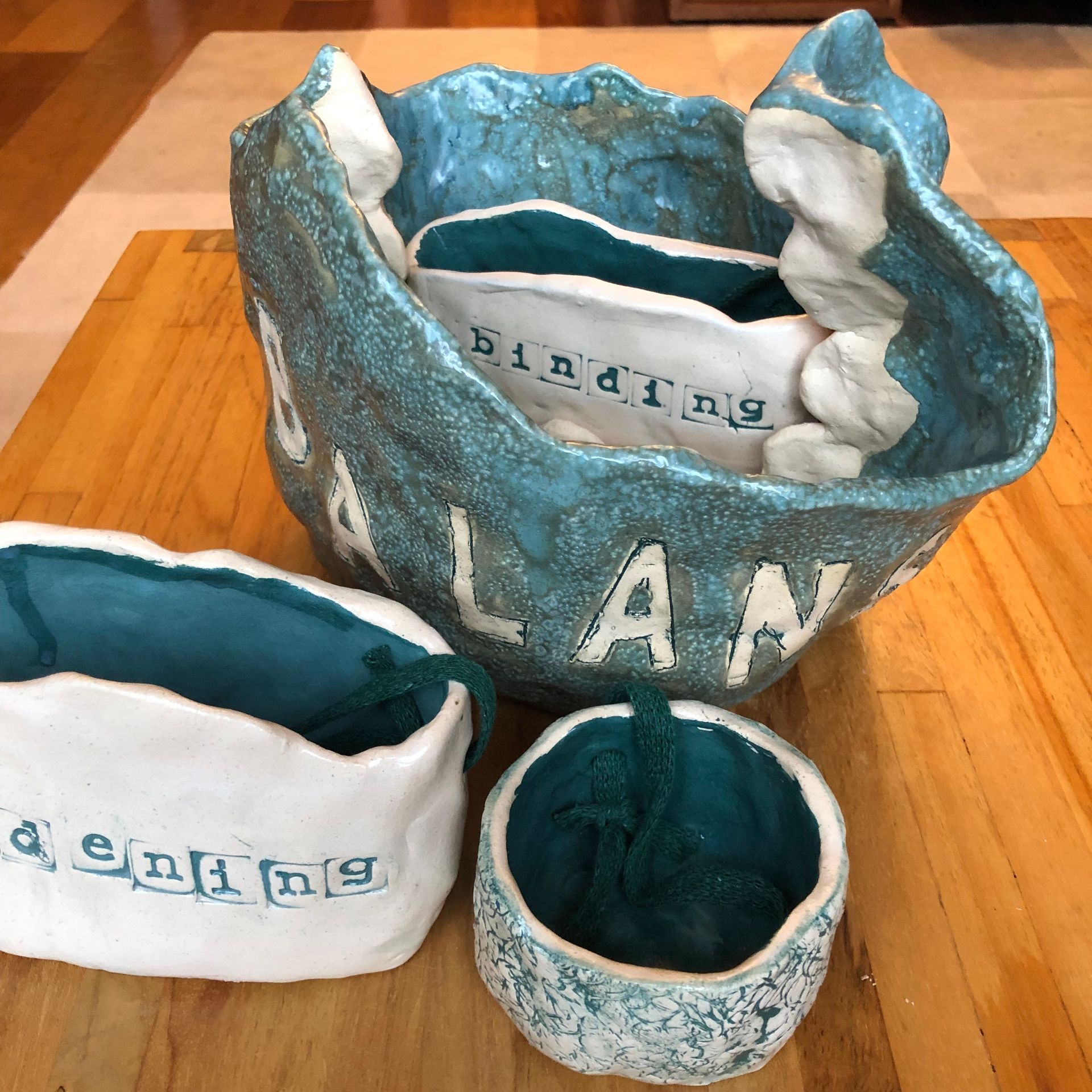 keramiek object Balans-binding-Ordening, Elisabeth Baron