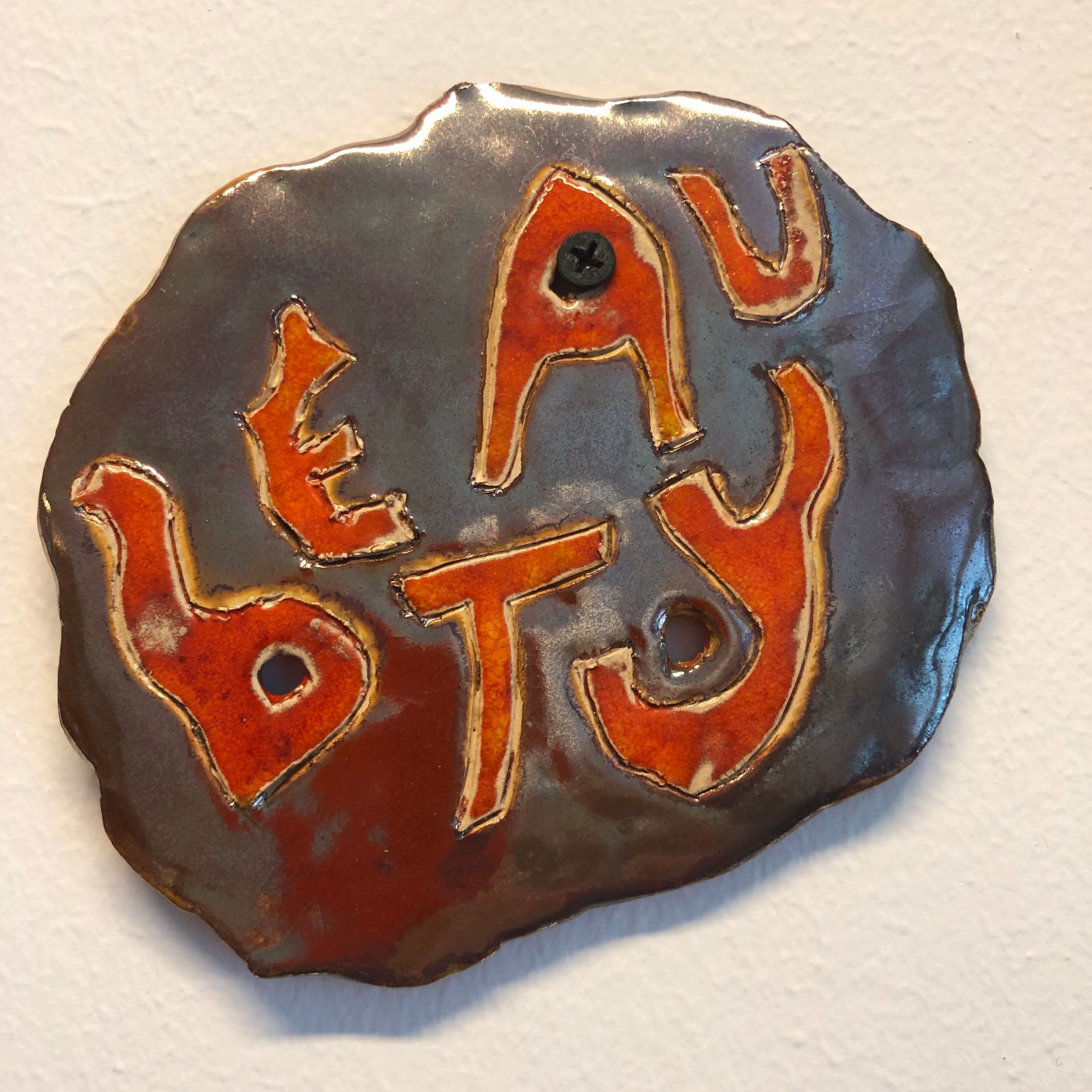 keramiek wandtegel beauty, Elisabeth Baron, EB-Artwork & Coaching