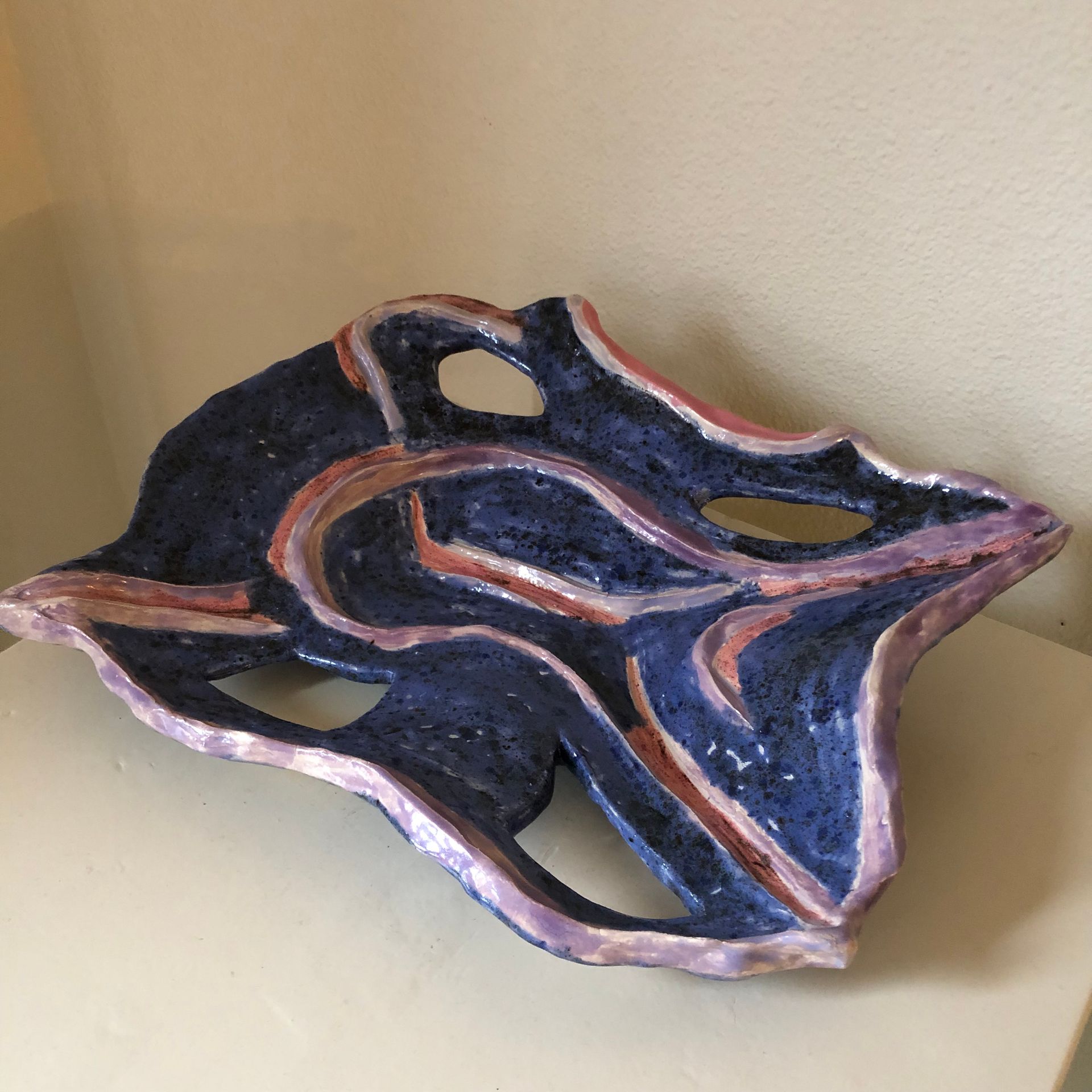 schaal blauw, Elisabeth Baron, EB-Artwork&Coaching