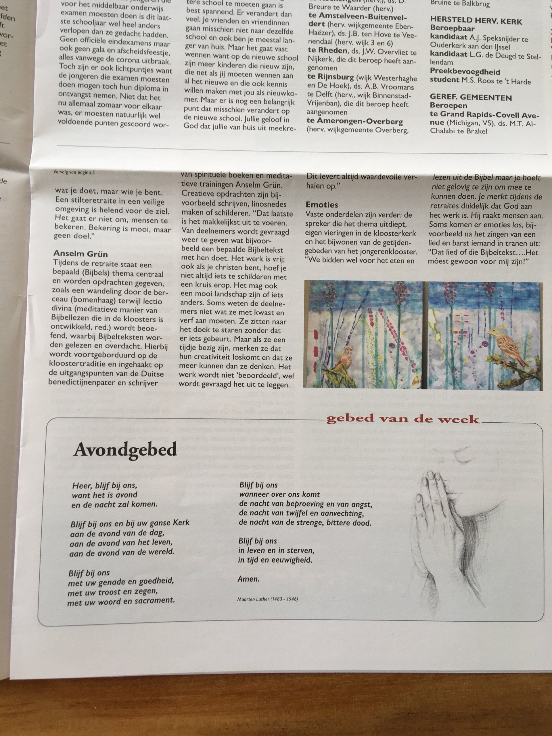 vervolg interview met Gezamenlijk Zondagsblad, Elisabeth Baron, EB-Artwork&Coaching