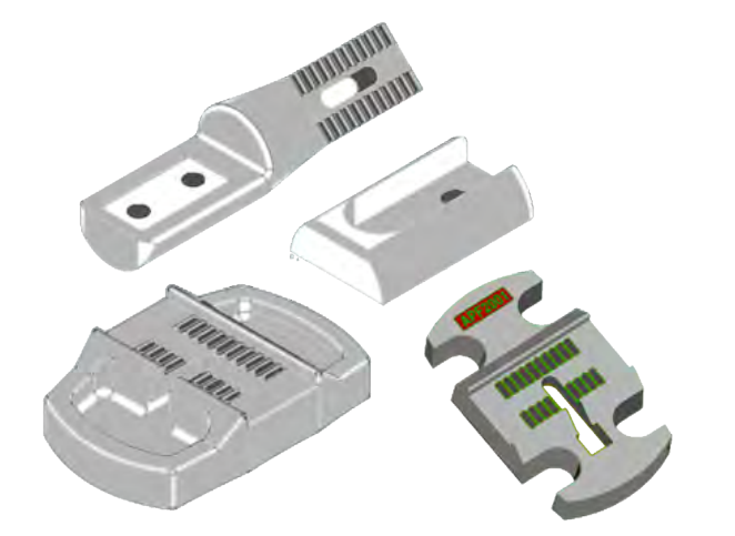 Four Small, Metallic-looking Electronic Components — Northern Heavy Machinery in Mount Louisa, QLD