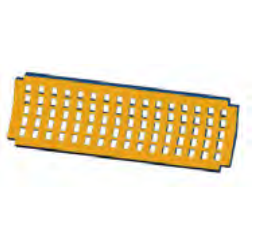 Yellow Rectangular Grating With Many Small Square Holes — Northern Heavy Machinery in Mount Louisa, QLD