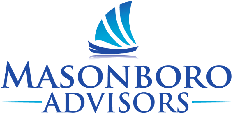 The logo for masonboro advisors has a sailboat on it.