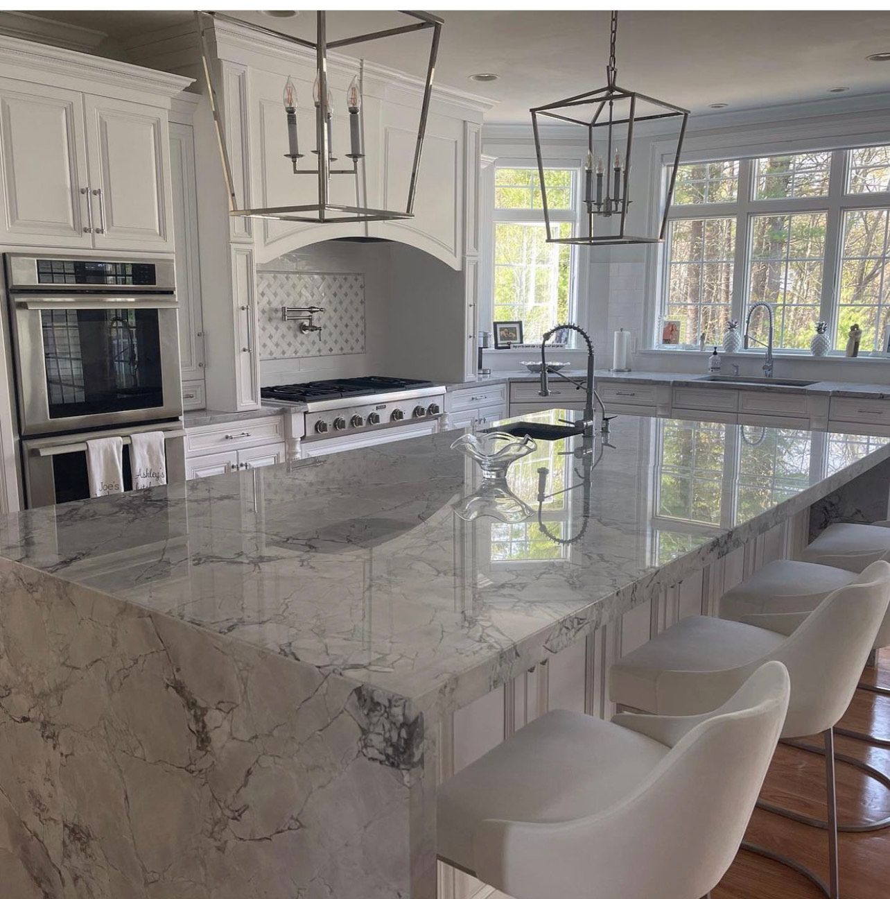 Traditional Transitional Kitchen Remodel by Worcester Marble & Granite project photo