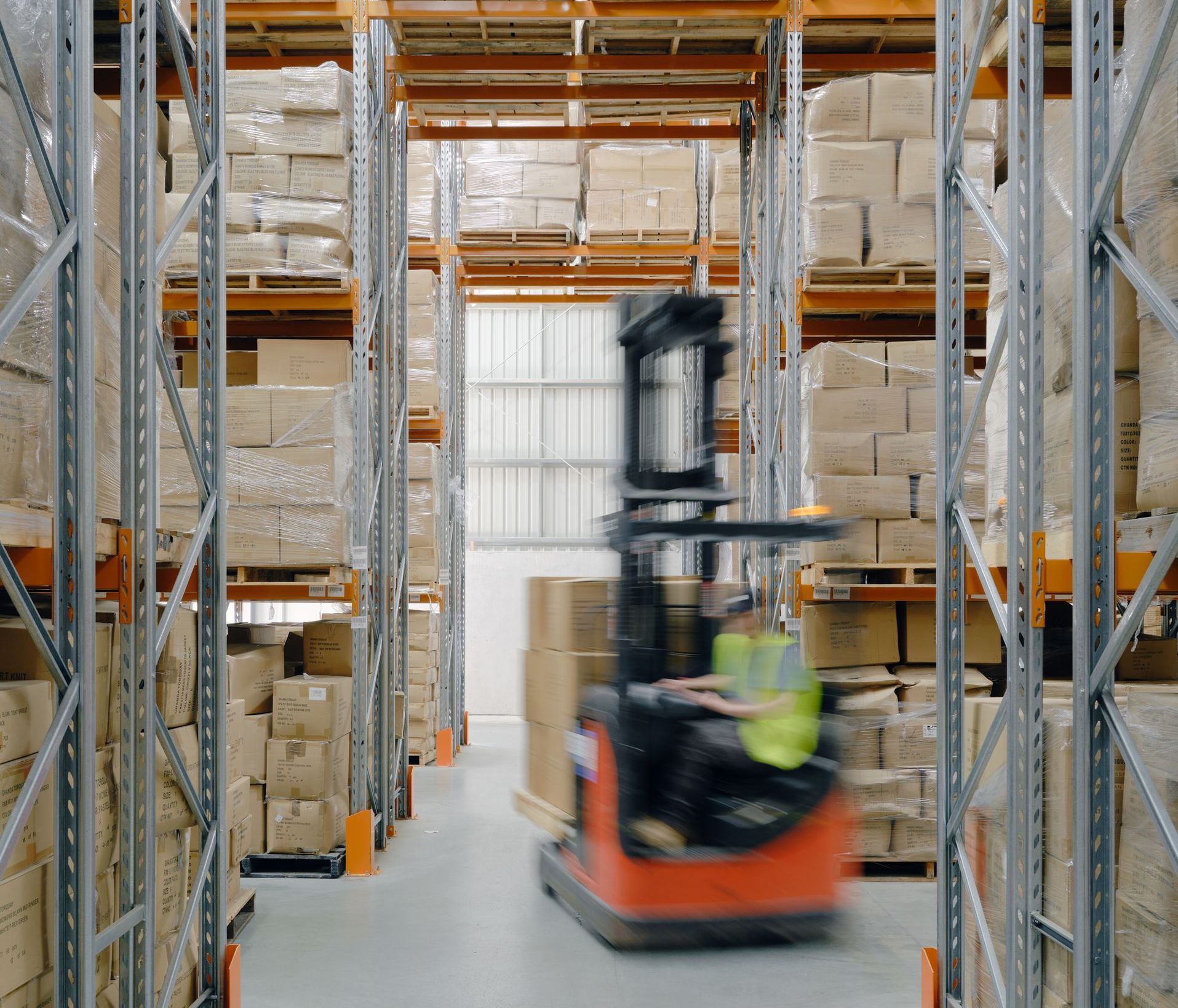 Inside an Industrial Warehouse
