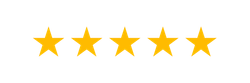 Five gold stars, indicating high rating.