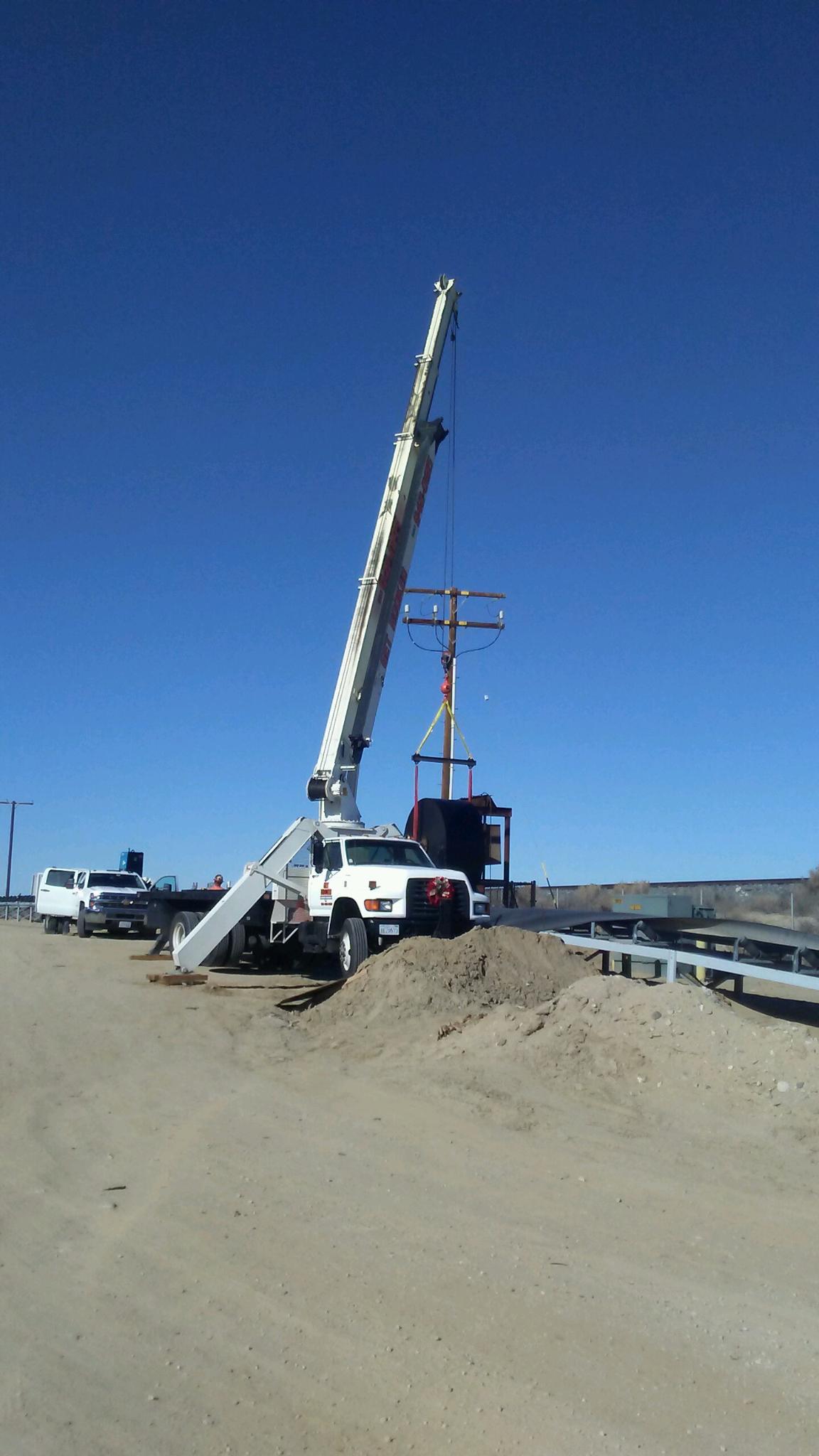 White Crane — Lancaster, CA — Get Hooked Crane Service