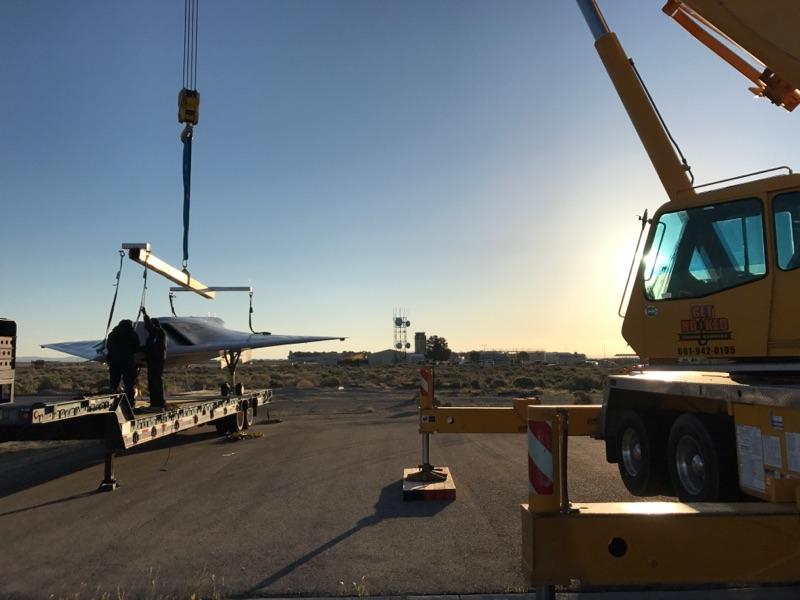 US Air Force Plane Lifted by a Crane — Lancaster, CA — Get Hooked Crane Service