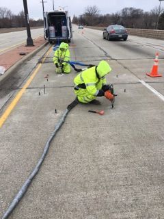 quick and efficient concrete leveling process
