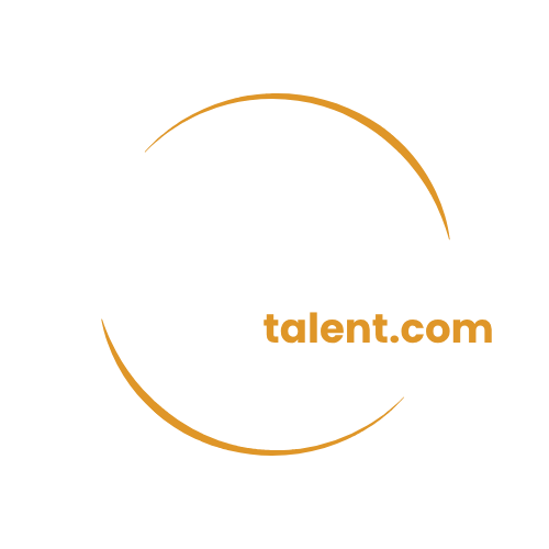AstrumTalent.com logo in white and gold