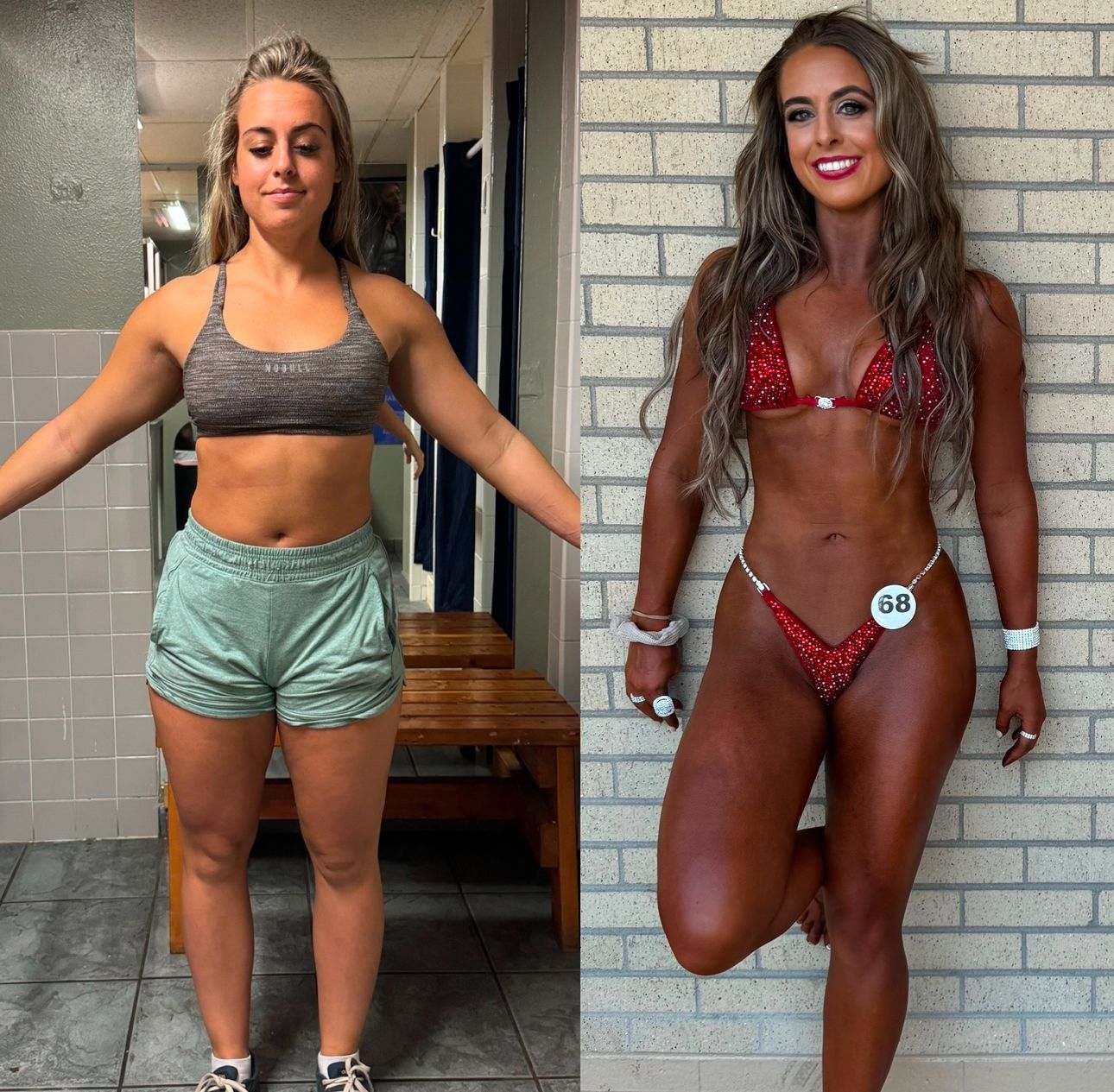 Dramatic transformation achieved with Prodigy Gym’s focus on strength, conditioning, and fat loss.