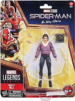 Marvel Legends Series MJ, Spider-Man: No Way Home Collectible 6-Inch Action Figures, Ages 4 and Up
