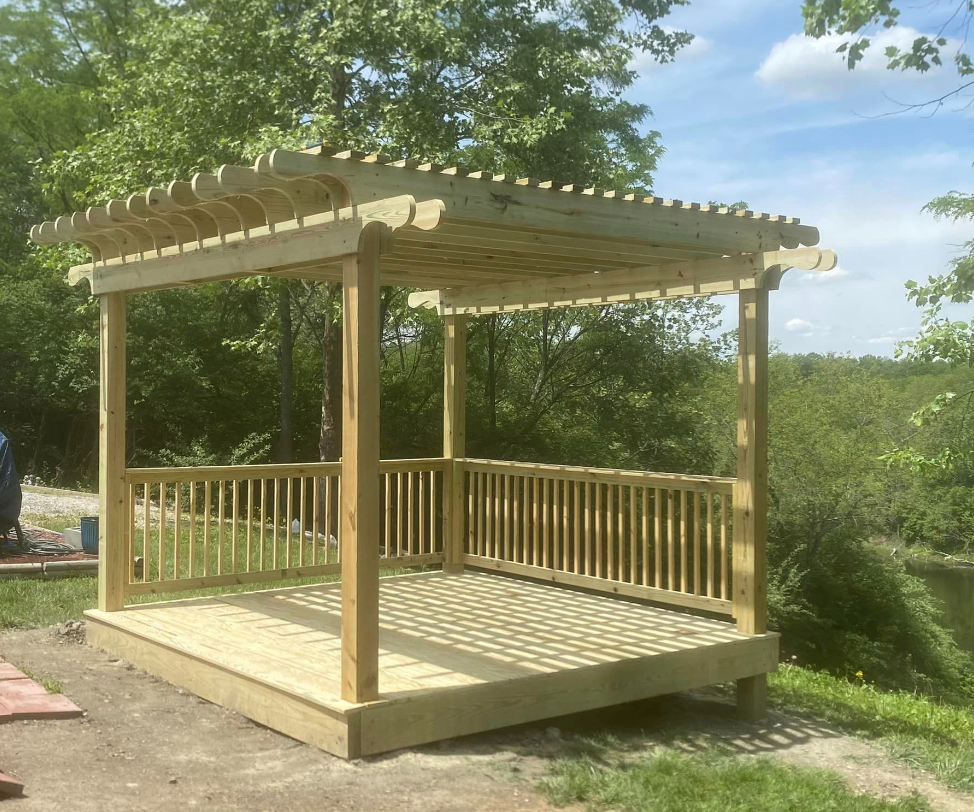 Newly Built Pergola in Newburgh, IN