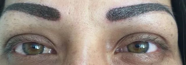 after brow tattoo