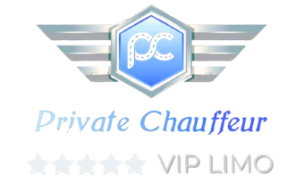 Logo for VIP Limo service: Winged emblem with PC initials, 