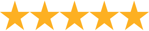 Five gold stars in a horizontal row.