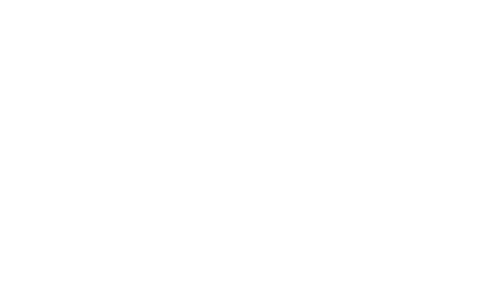 A minimalist white logo on a white background.