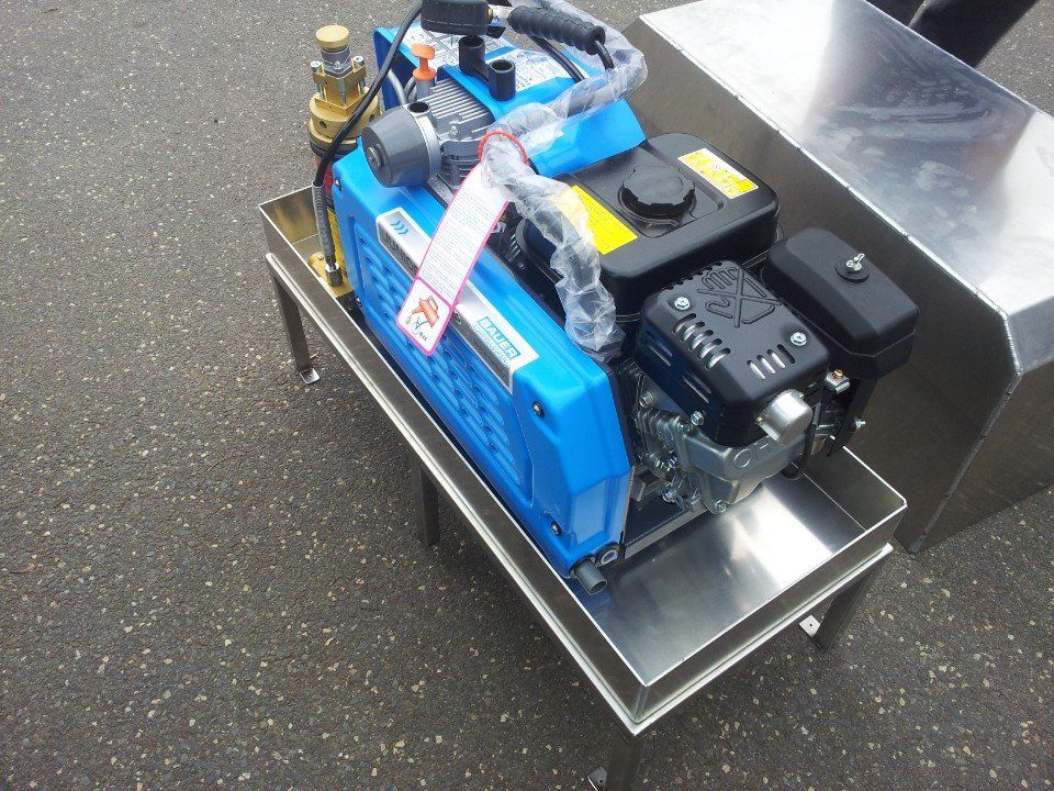 top view of a metal stool with generator