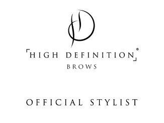 High definition brows official stylists logo