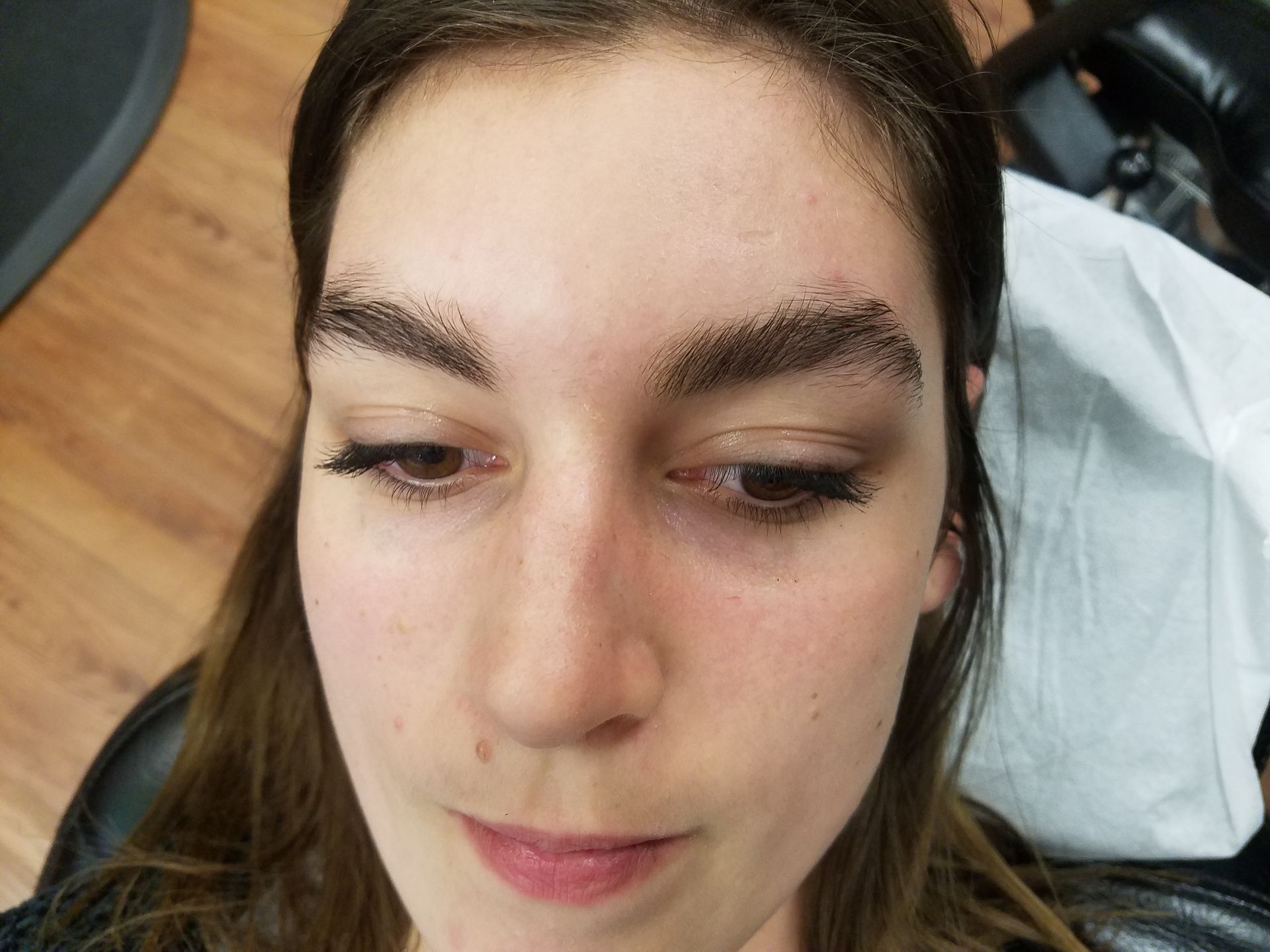 Eyebrows Before Threading - North Little Rock, AR - Sherrye’s Esthetics and Wellness Spa