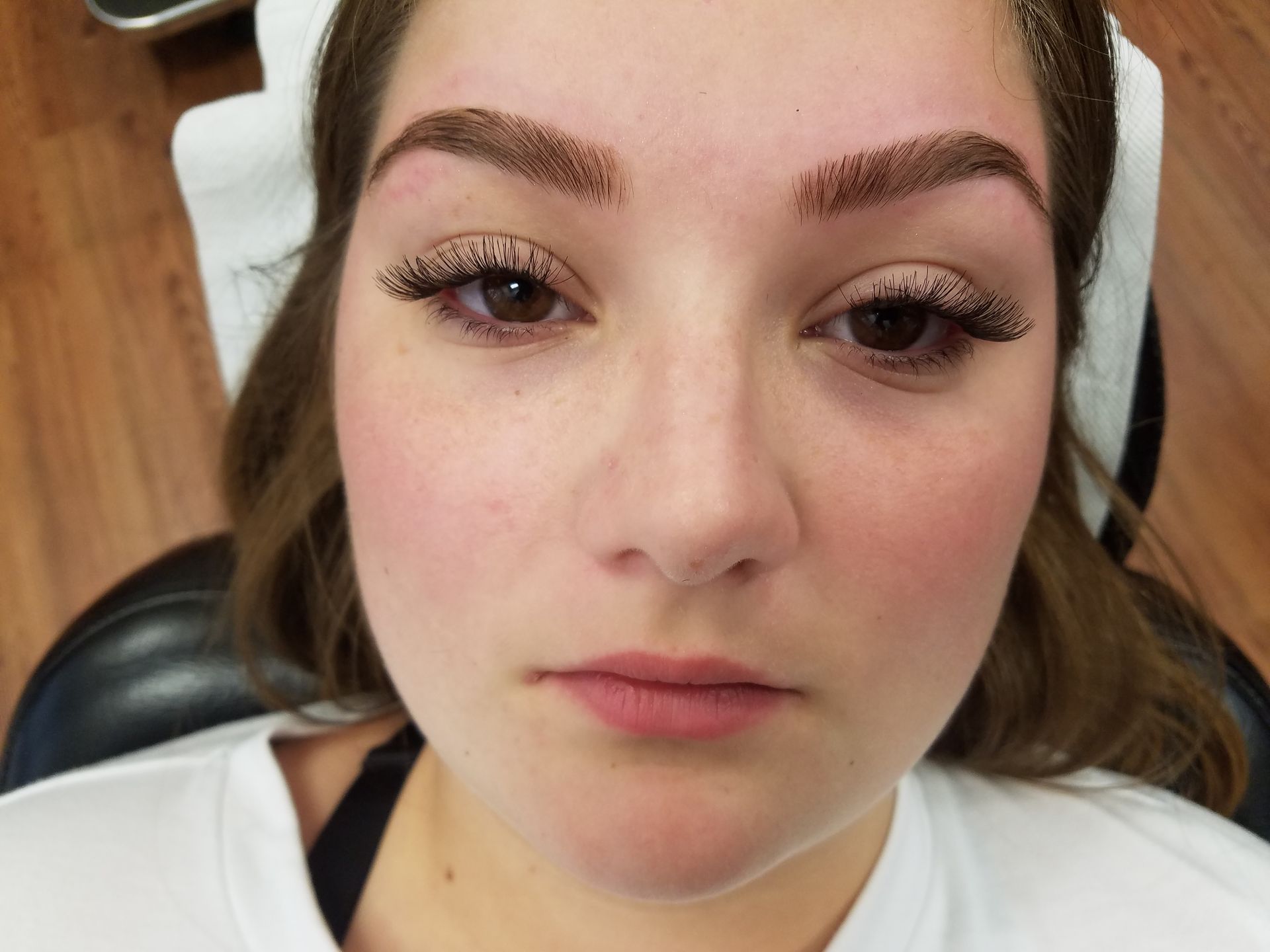 Beautiful Lashes and Brows Done on Woman - North Little Rock, AR - Sherrye’s Esthetics and Wellness Spa
