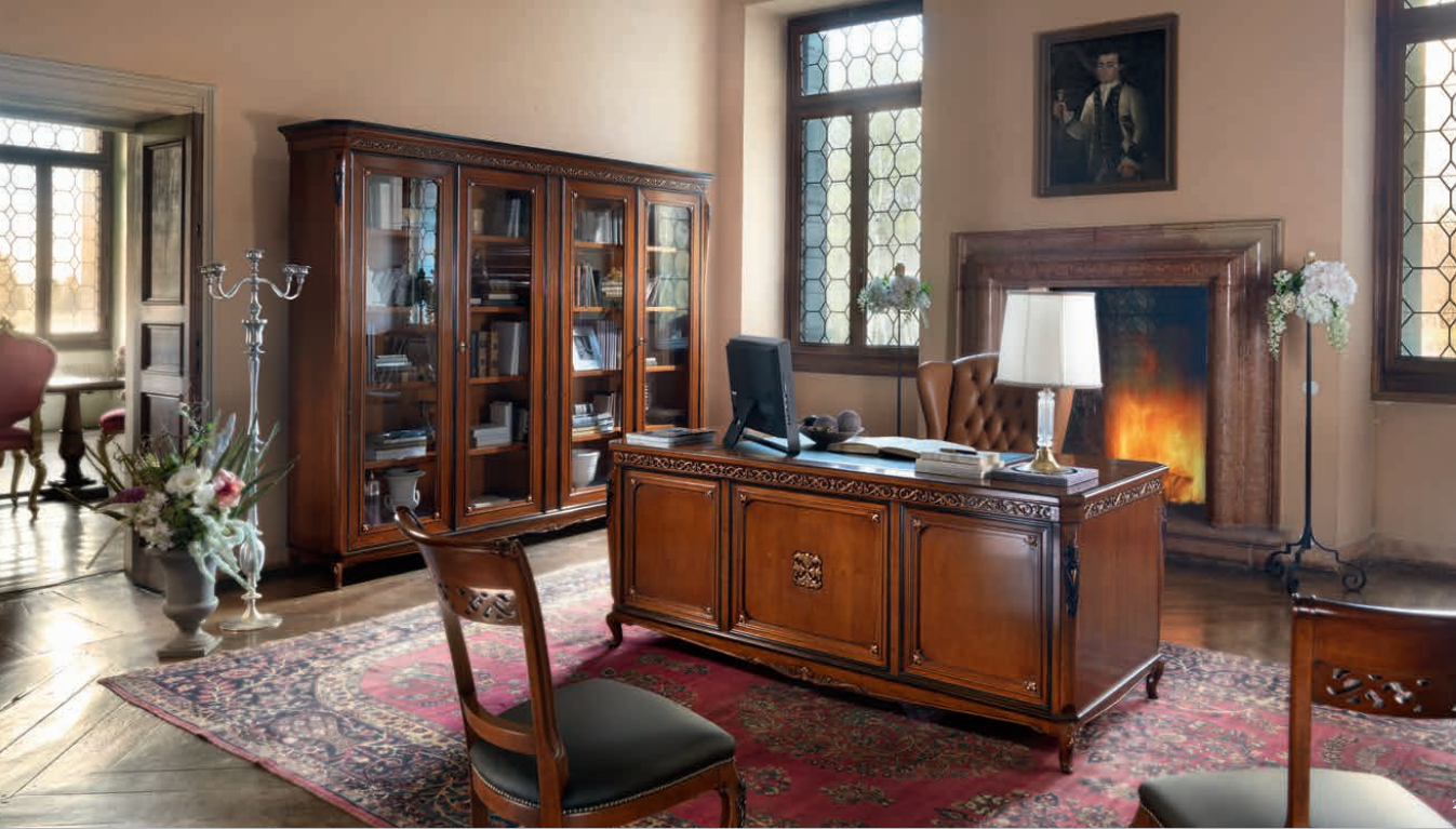 LIBRERIA SCRIVANIA IN LEGNO A LECCE FALEGNAMERIA ROCHIRA